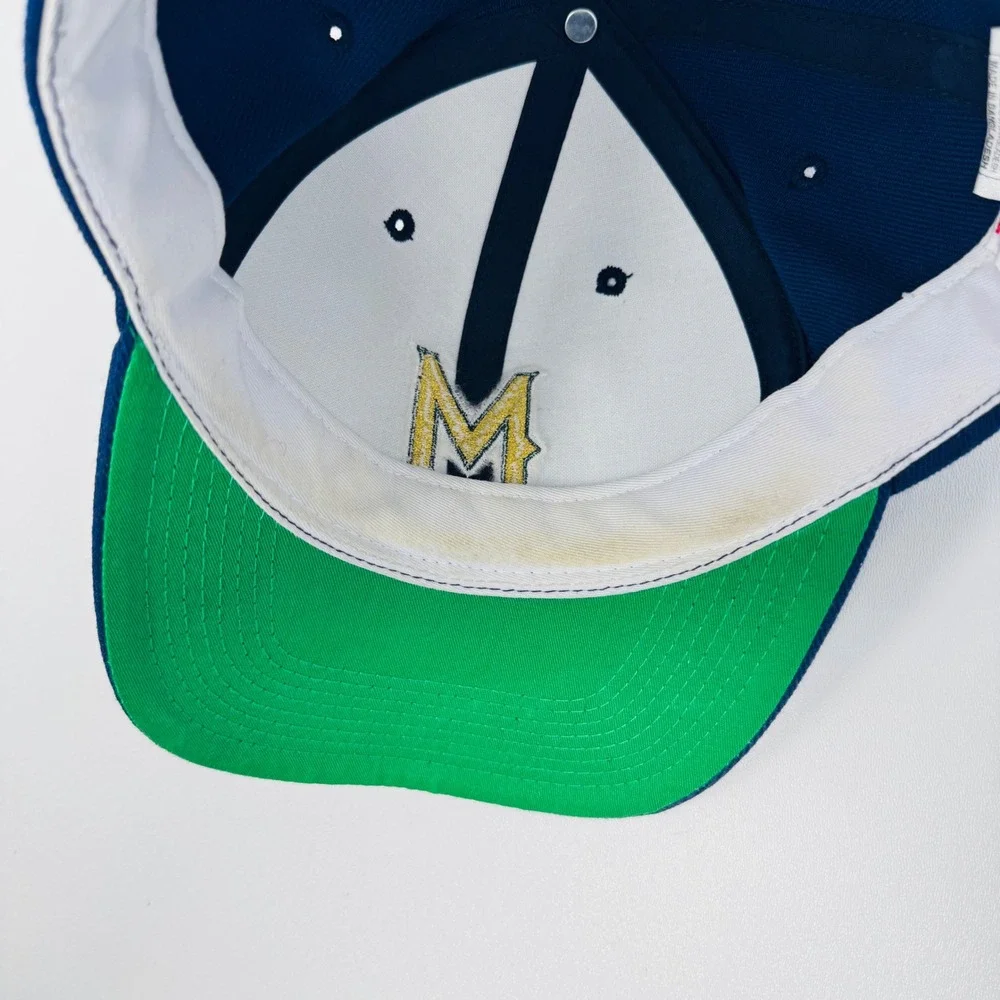 VTG Milwaukee Brewers‎ MLB Baseball Cap Snapback Blue M Logo Sports Specialties